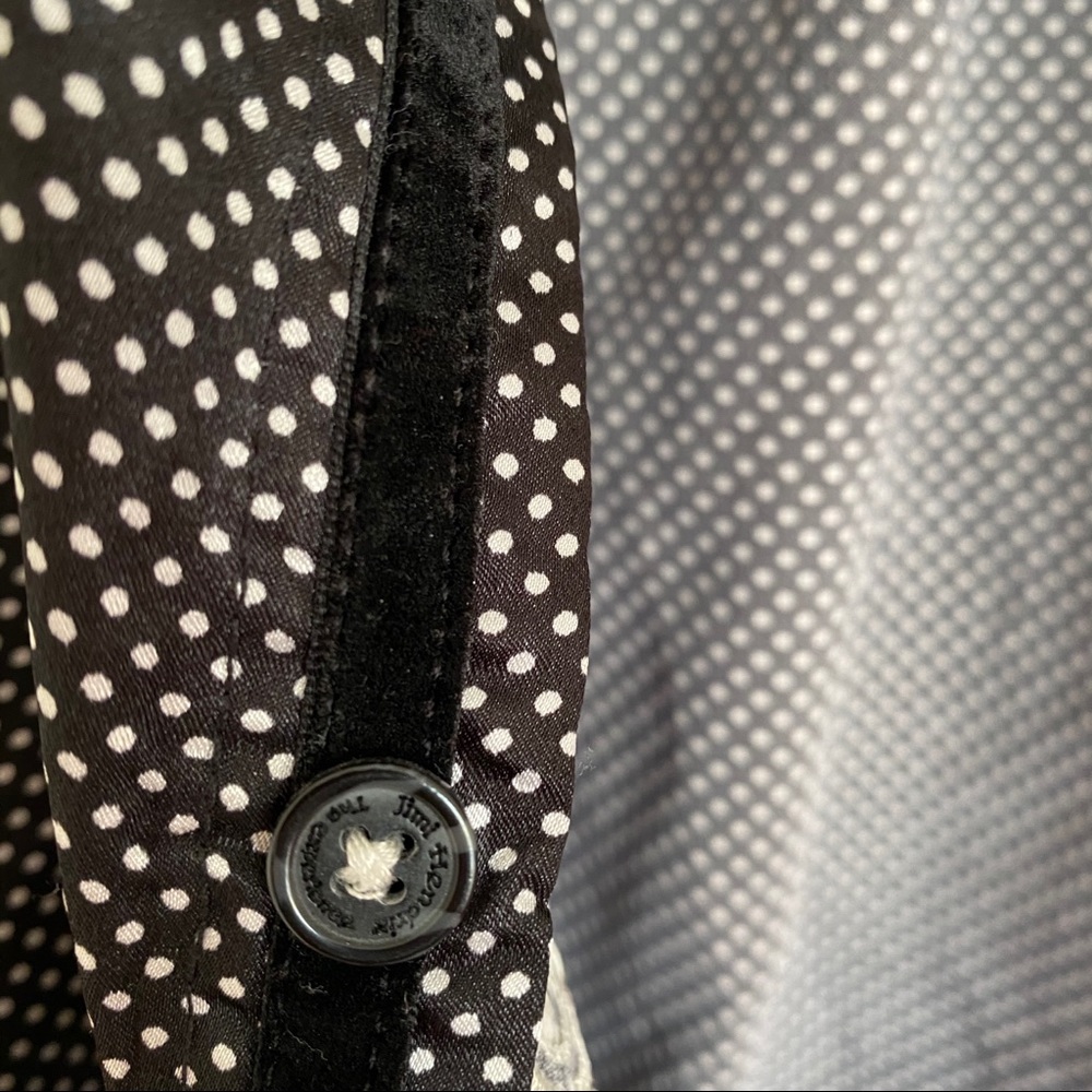 Shirt Purple Label Jimi Hendrix Black Polka White - Picture 5 of 7